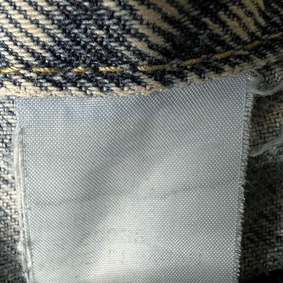 VTG 80s Code Bleu Distressed Japanese Denim 33X34 - Picture 9 of 9